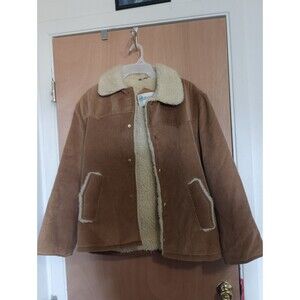 Kmart Brown Cotton Corduroy Button Up Jacket - Size Large